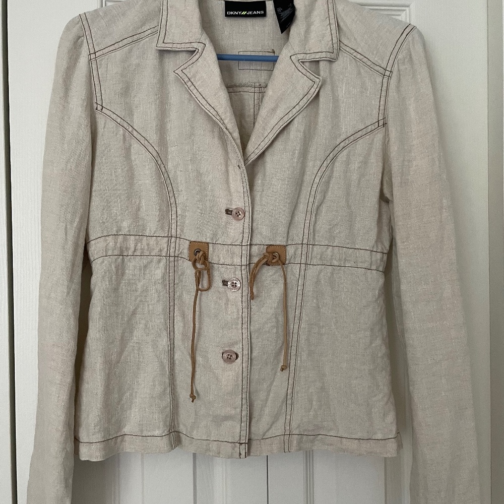 DKNY linen shirt - great with white jeans or denim